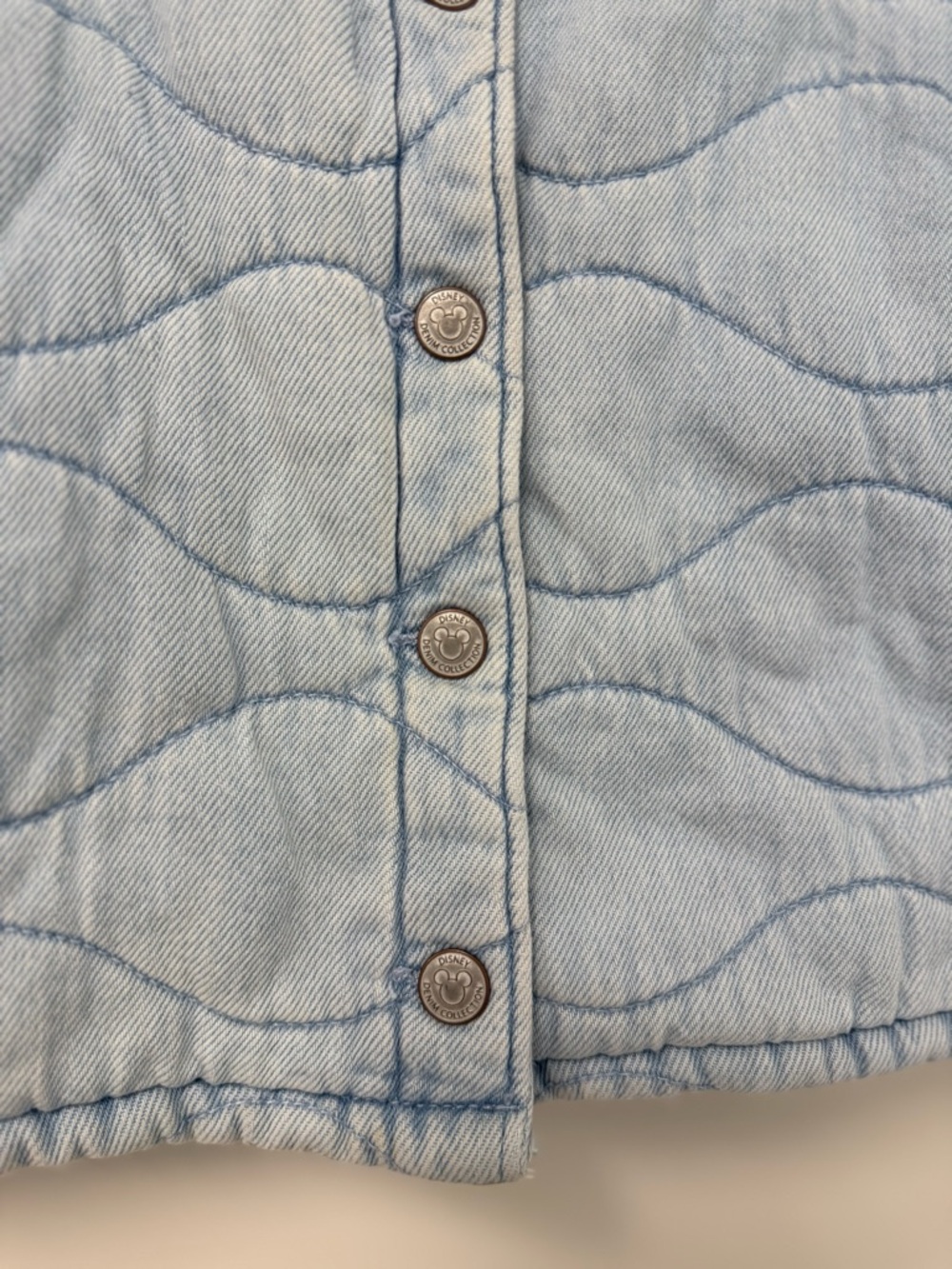 Zara Minnie Mouse Denim Sherpa Jacket - Picture 3 of 3